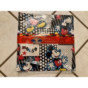 Wrapping Paper Vintage 90s  Disney Mickey Mouse Cleo 2 Sheets 1.66 ft x 2.5 ft